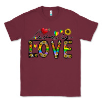 Burgundy love is love Classic Tee - CowhideDigitalArt