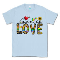 Dusty Blue love is love Classic Tee - CowhideDigitalArt