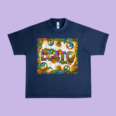 Western Lgbtq+ Tumbler Urban Heavy Tee Designed By Bundleandbundleshop