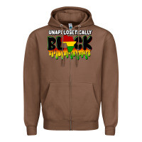 Chestnut unapologetically black Zipper Hoodie - CowGirlArtShop