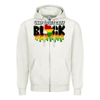 Oatmeal Heather unapologetically black Zipper Hoodie - CowGirlArtShop