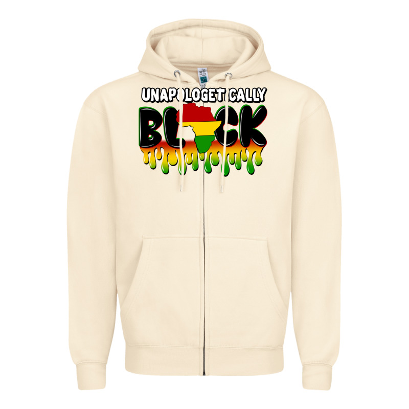 Unapologetically Black Zipper Hoodie by CowGirlArtShop | Teevron