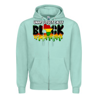 Seafoam unapologetically black Zipper Hoodie - CowGirlArtShop