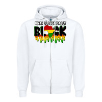 White unapologetically black Zipper Hoodie - CowGirlArtShop