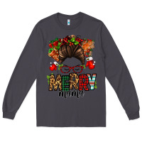 Smoke Christmas merry mama messy bun Long Sleeve Tee - Jasminsmagicworld