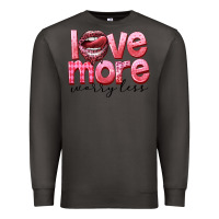 Smoke Love more worry less Premium Sweatshirt - FaDigitalArtStudio