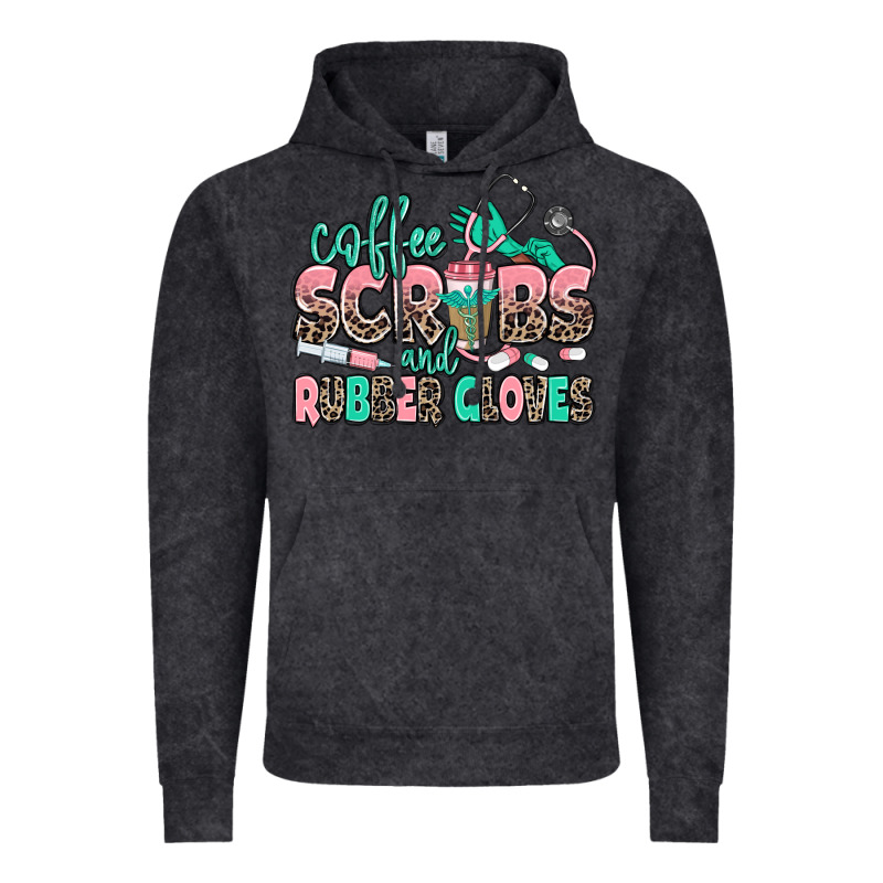 Coffee Scrubs And Rubber Gloves Vintage Hoodie by MaliasSmallBusiness | Teevron