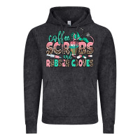 Vintage Black coffee scrubs and rubber gloves Vintage Hoodie - MaliasSmallBusiness