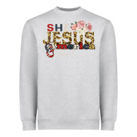 Heather Grey She Jesus America Too Heavyweight Sweatshirt - Bettercallsaul