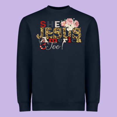 She Jesus America Too Heavyweight Sweatshirt Designed By Bettercallsaul