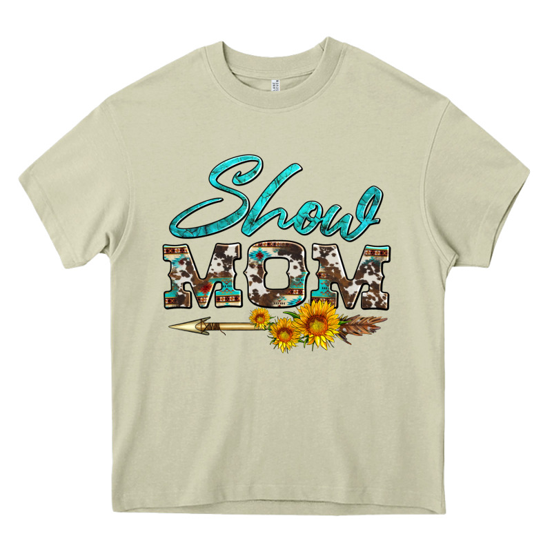Show Mom Aztec Cowhide Sunflower And Arrow Heavy Core Tee by Artiststas | Teevron