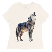 Bone wolf Ladies Tee - LillyAllenDesigns