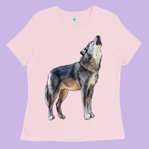 Wolf Ladies Tee Designed By Lillyallendesigns
