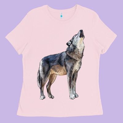 Wolf Ladies Tee Designed By Lillyallendesigns