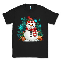 Black christmas snowman Classic Tee - MaliasSmallBusiness