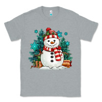 Heather Grey christmas snowman Classic Tee - MaliasSmallBusiness