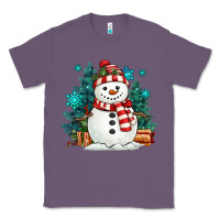 Lavender christmas snowman Classic Tee - MaliasSmallBusiness