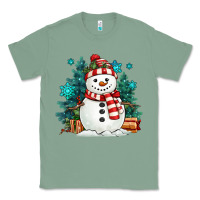Sage christmas snowman Classic Tee - MaliasSmallBusiness