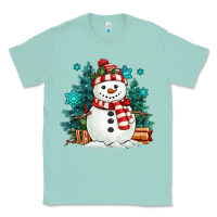 Seafoam christmas snowman Classic Tee - MaliasSmallBusiness