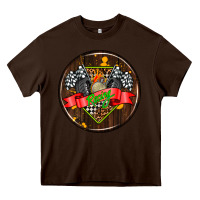 Chocolate Brown race coasters Heavy Core Tee - AdoDesignShop