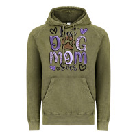 Vintage Olive best dog mom ever Vintage Hoodie - MaliasSmallBusiness