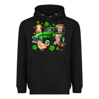 Black St. Patrick's farm animal truck Heavyweight Hoodie - OliviaCreatesArt