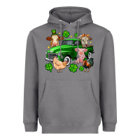 Storm St. Patrick's farm animal truck Heavyweight Hoodie - OliviaCreatesArt