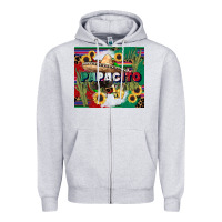 Heather Grey papacito cinco de mayo Zipper Hoodie - CowGirlArtShop