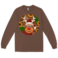Chestnut cute reindeer head Christmas Long Sleeve Tee - Jasminsmagicworld