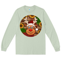 Matcha cute reindeer head Christmas Long Sleeve Tee - Jasminsmagicworld