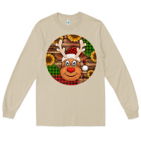 Mushroom cute reindeer head Christmas Long Sleeve Tee - Jasminsmagicworld