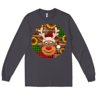 Smoke cute reindeer head Christmas Long Sleeve Tee - Jasminsmagicworld