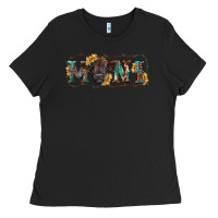 Black Western mini black highland calf Ladies Tee - RanaPortraitStore