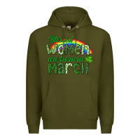 Army Green Blessed women are born in March Premium Hoodie - CowGirlArtShop