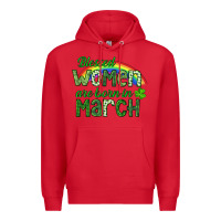 Red Blessed women are born in March Premium Hoodie - CowGirlArtShop