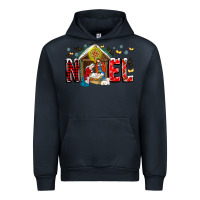 Navy Noel Urban Hoodie - CowhideDigitalArt