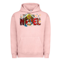 Pigment Salmon Noel Urban Hoodie - CowhideDigitalArt