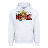 White Noel Urban Hoodie - CowhideDigitalArt