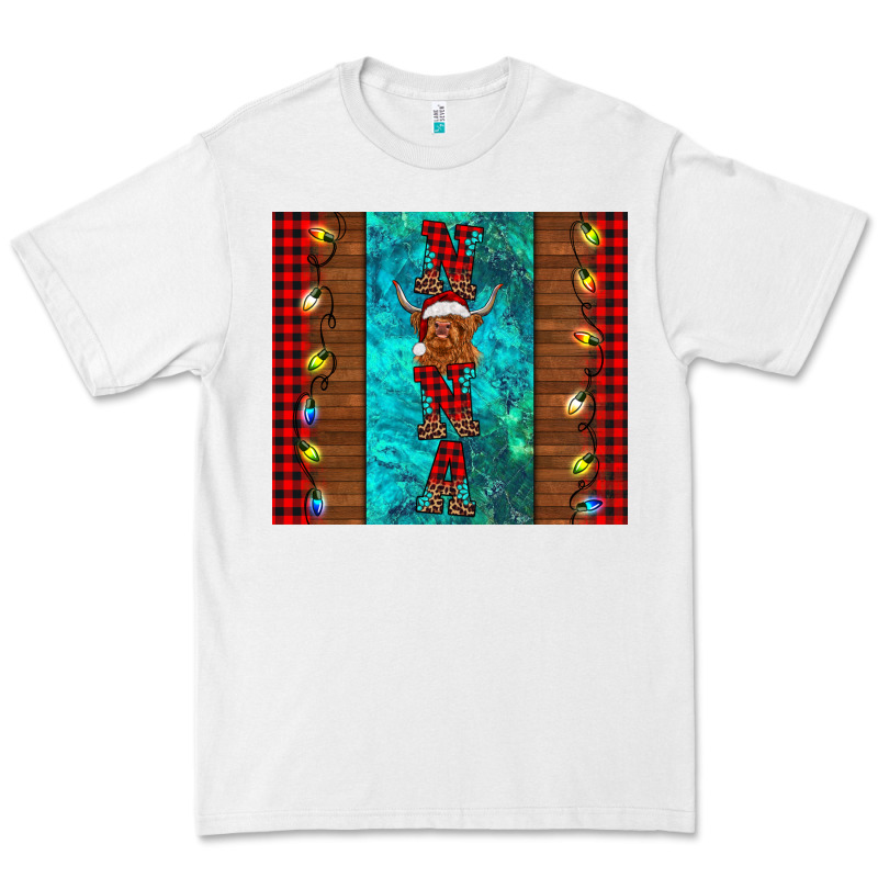 Nana Highland Cow Christmas Premium Tee by BarkalooDesign | Teevron