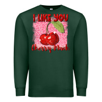 Sports Green I like you cherry much Valentine's Day Premium Sweatshirt - FaDigitalArtStudio