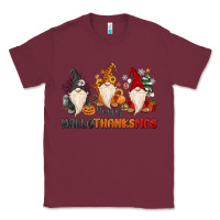 Burgundy Happy Hallothanksmas Classic Tee - MaliasSmallBusiness