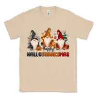 Mushroom Happy Hallothanksmas Classic Tee - MaliasSmallBusiness