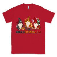 Red Happy Hallothanksmas Classic Tee - MaliasSmallBusiness