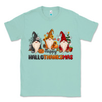 Seafoam Happy Hallothanksmas Classic Tee - MaliasSmallBusiness