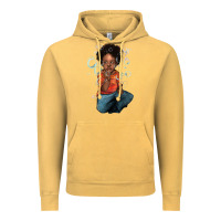 Vintage Mustard afro black boy Vintage Hoodie - NancyCooperArtShop