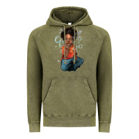 Vintage Olive afro black boy Vintage Hoodie - NancyCooperArtShop