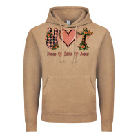 Vintage Coffee Peace Love Jesus Vintage Hoodie - Jasminsmagicworld