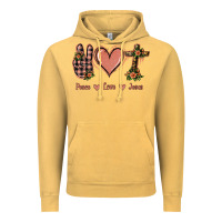 Vintage Mustard Peace Love Jesus Vintage Hoodie - Jasminsmagicworld