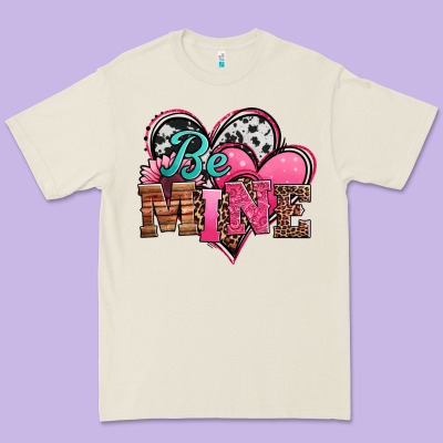 Valentines Day Western Hearts Be Mine Premium Tee Designed By Jasminsmagicworld