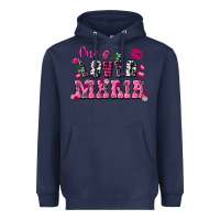 Navy One loved mama Valentine's Day Heavyweight Hoodie - FaDigitalArtStudio